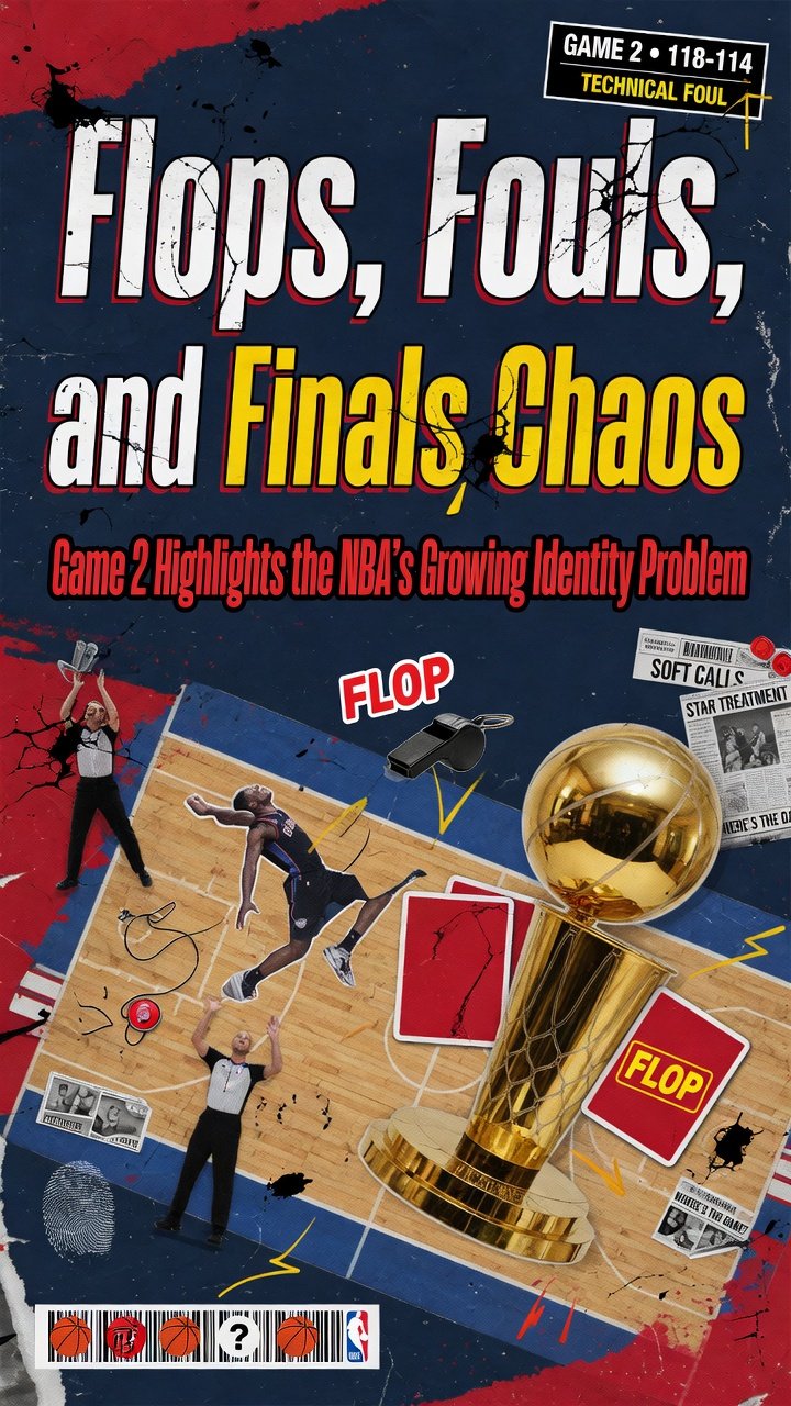 Flops, Fouls, and Finals Chaos: Game 2 Highlights the NBA’s Growing Identity Problem