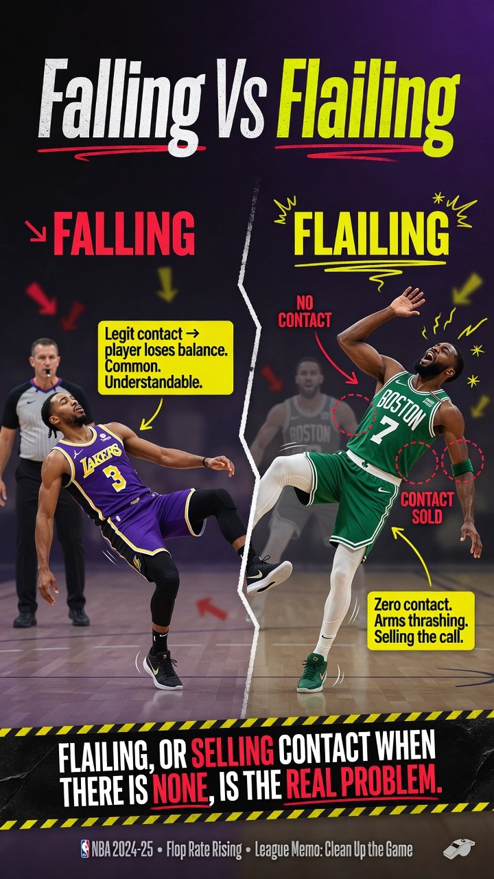 Flopping vs Flailing; What NBA Fans Need to Know