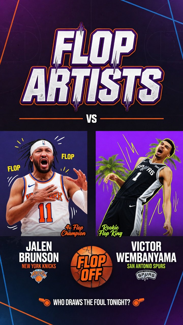 Flop Artists: Jalen Brunson vs Victor Wembanyama